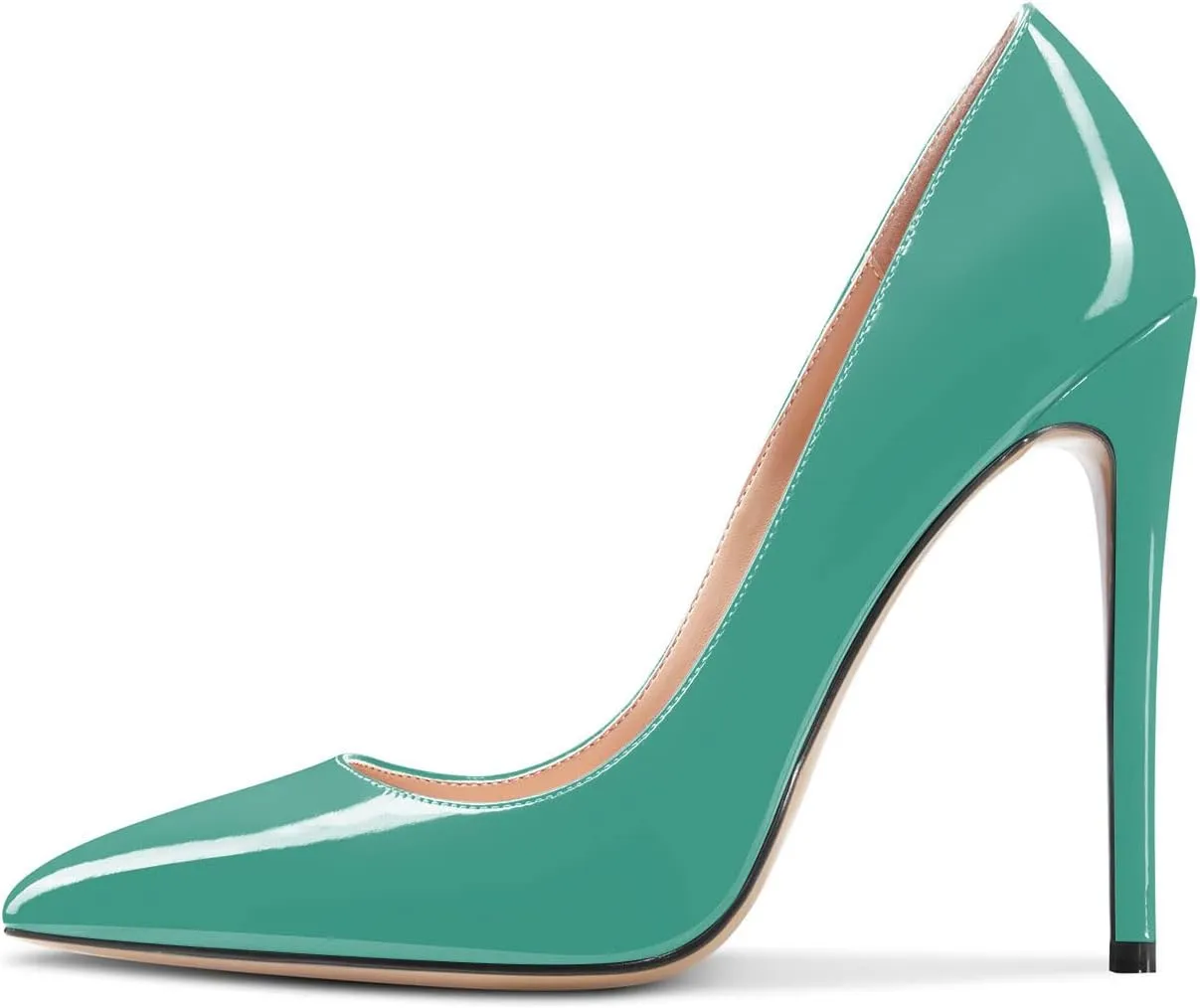 Aachcol Women Stiletto High Heel Close Pointed Toe Pumps Slip-on Wedding Party Sexy Cute Shoes