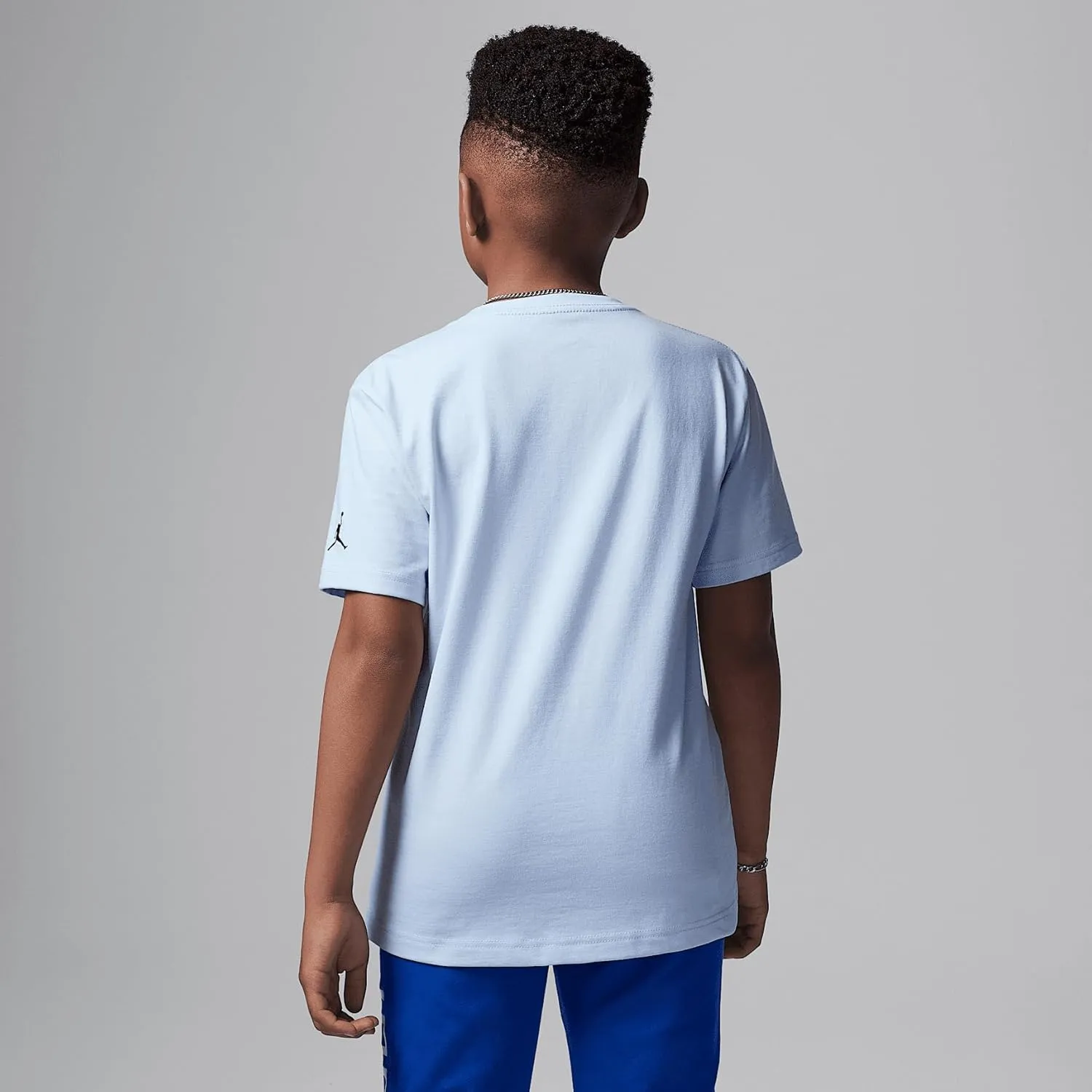 Air Jordan 1 Big Kids' Patch T-Shirt (Hydrogen Blue, 95C899-U3C)