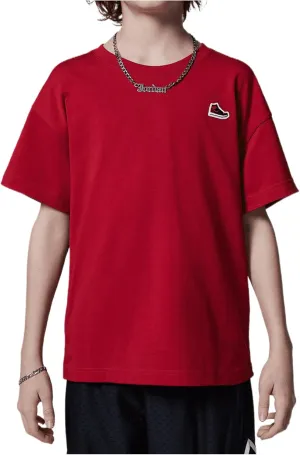 Air Jordan 1 Big Kids' Patch T-Shirt (Varsity Red, 95C899-H15)