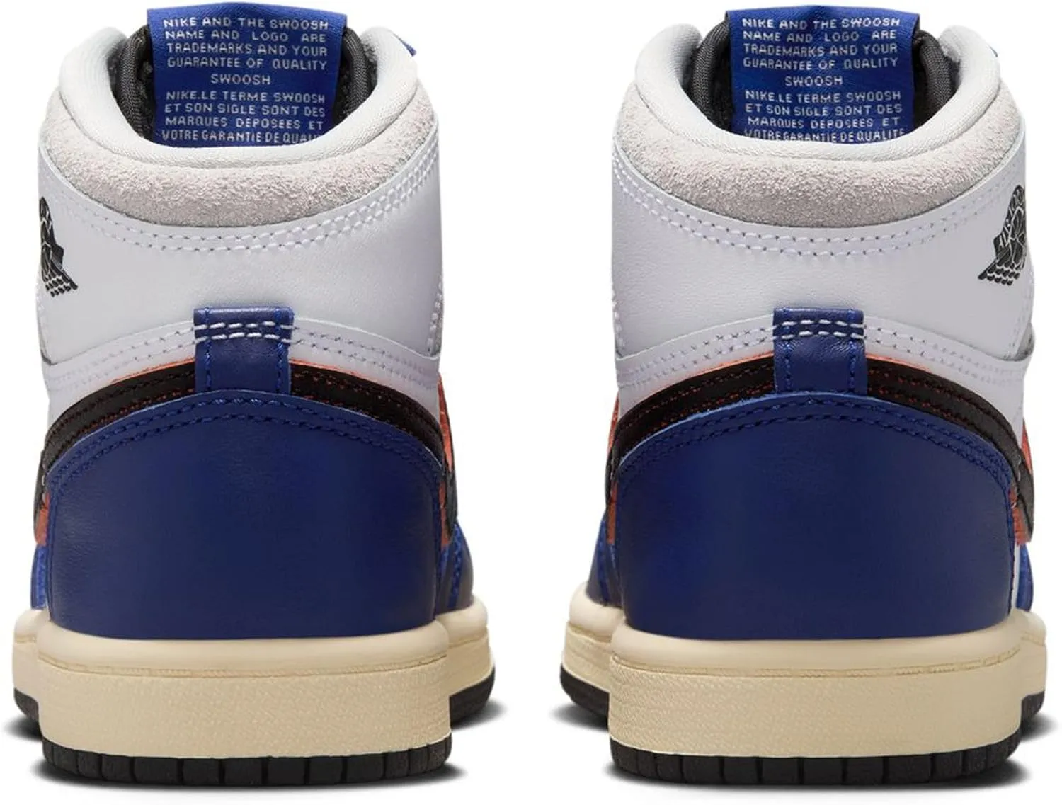 Air Jordan 1 Retro High OG Rare Deep Royal Blue Preschool Lifestyle Shoes (White/Black/Neutral Grey/Deep Blue)