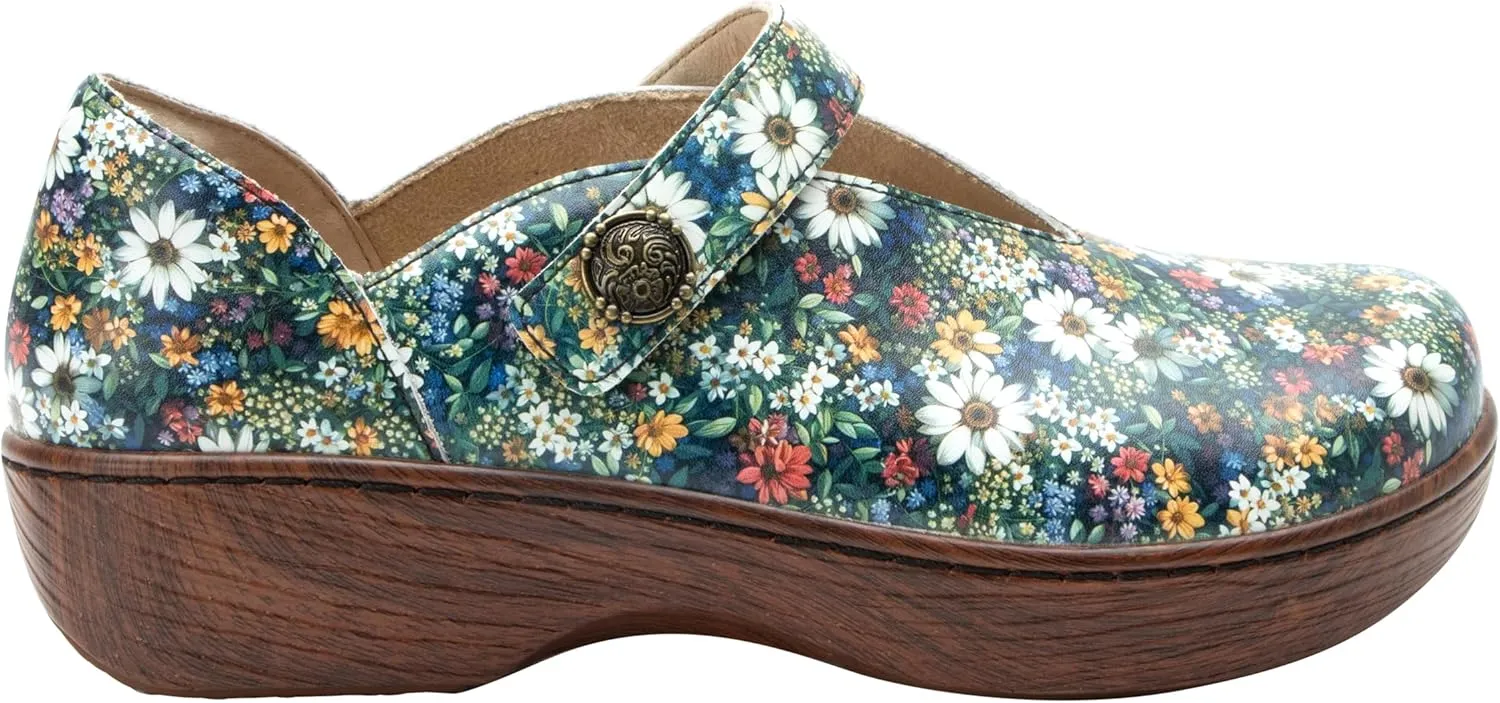 Alegria Women's Opheliah Comfort Shoes V-Cut Leather Mary Jane