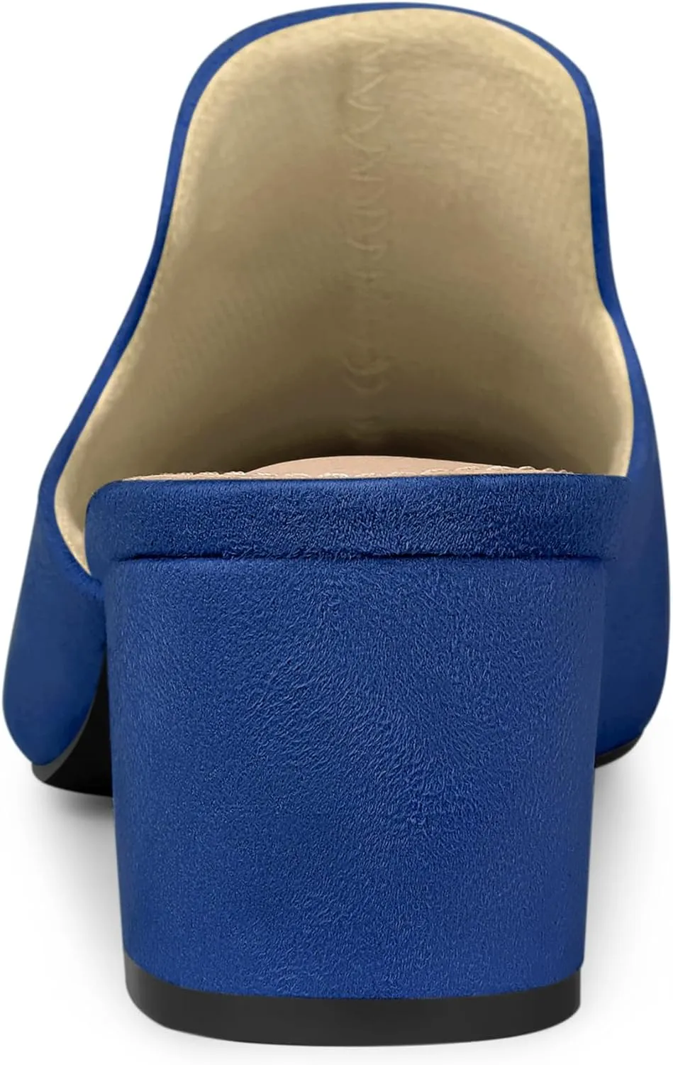 Allegra K Women's Slip on Pointed Toe Chunky Heels Slide Mules