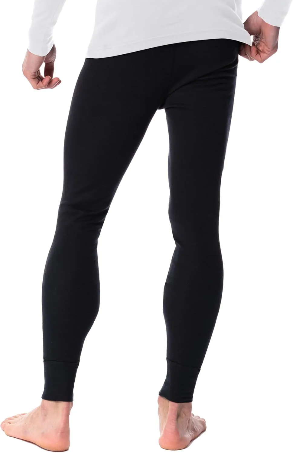 AMERICAN HEAVEN Mens Base Layer Long Pants | 100% Cotton Thermal Leggings | Multi Pack Colors