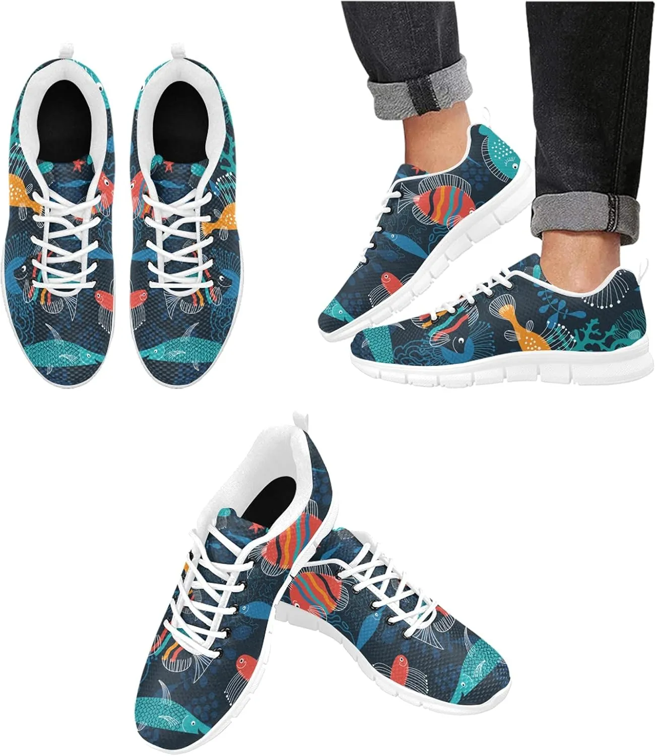 ANANGTEE Red Buffalo Tart Womens Sneakers Fashion Casual Comfortable Lightweight Breathable Arch Support Slip On Non-Slip Tennis Shoes Walking Shoes
