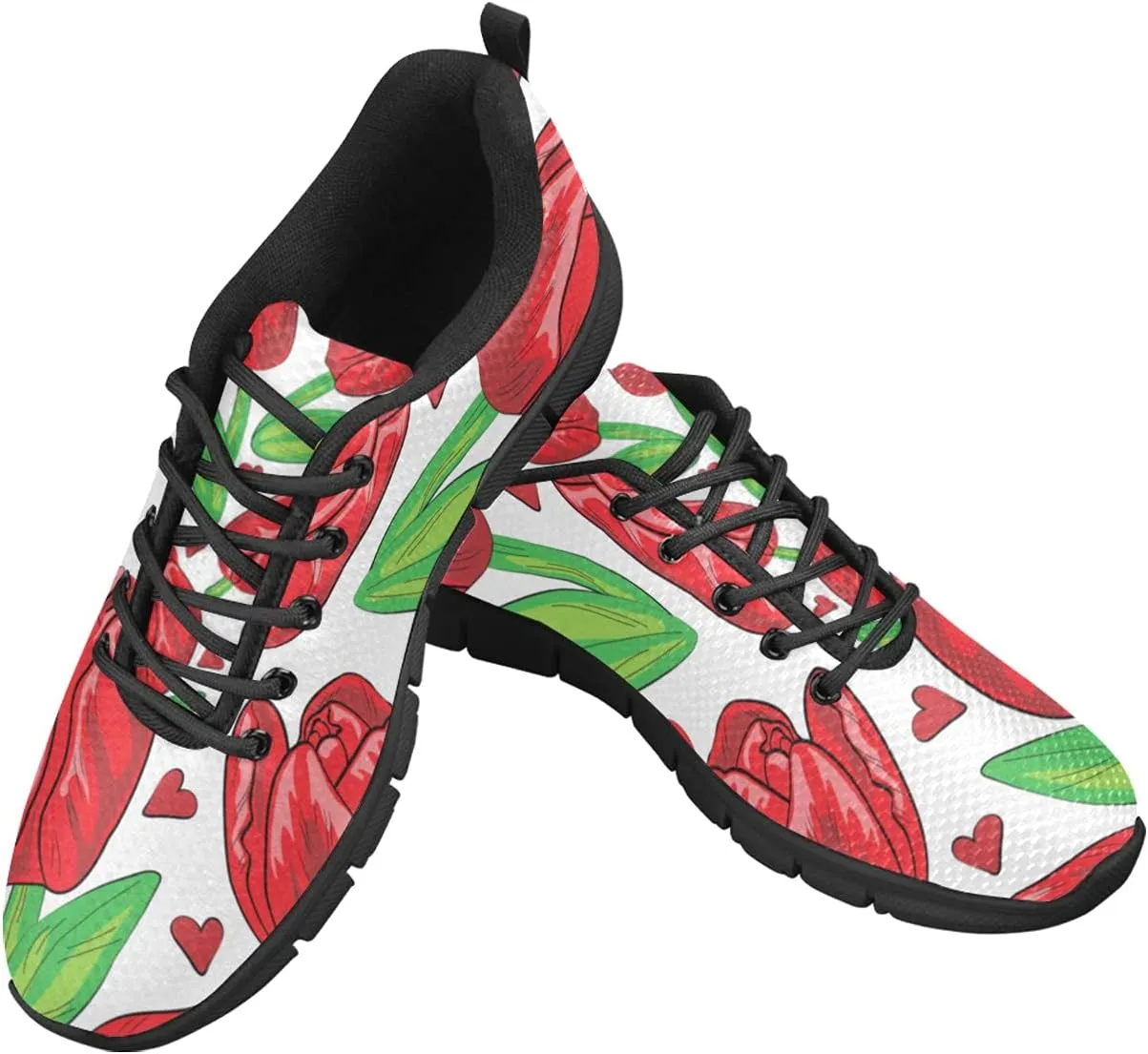ANANGTEE Red Buffalo Tart Womens Sneakers Fashion Casual Comfortable Lightweight Breathable Arch Support Slip On Non-Slip Tennis Shoes Walking Shoes