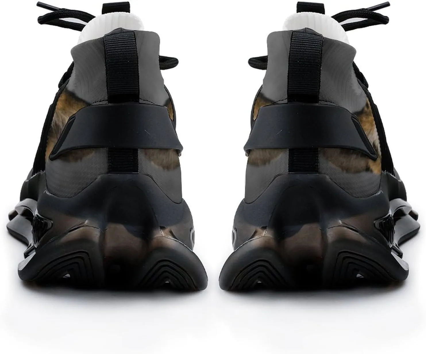 Animal Face Walking Shoes for Men Lightweight Tennis Fashion Elastic Sports Shoes Cushion Basketball Shoes