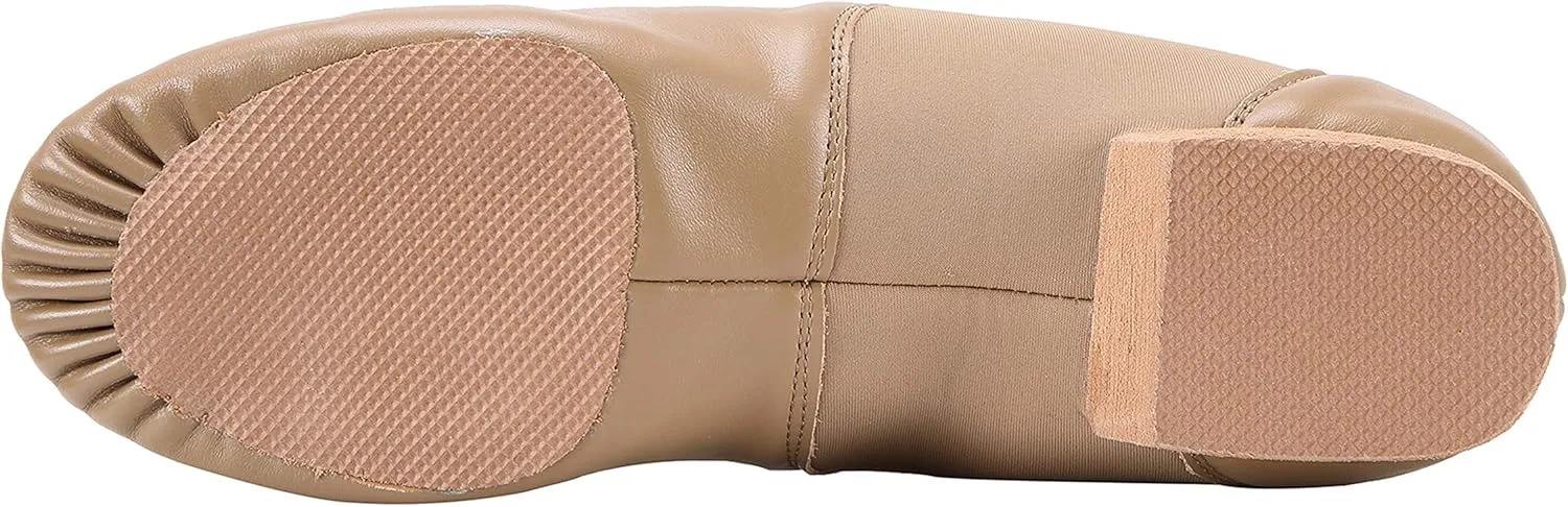 ARCLIBER Leather Slip On Jazz Shoe for Girls (Big Child/Little Child/Toddler)