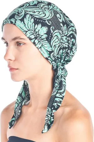 Ashford & Brooks Pre Tied Bandana Turban Chemo Head Scarf Sleep Hair Cover Hat