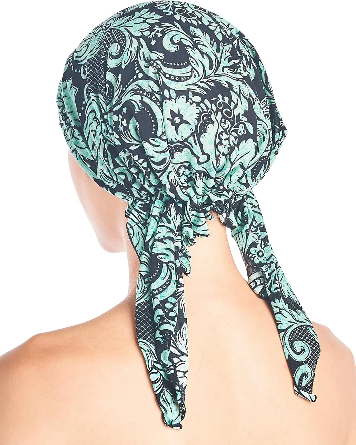 Ashford & Brooks Pre Tied Bandana Turban Chemo Head Scarf Sleep Hair Cover Hat