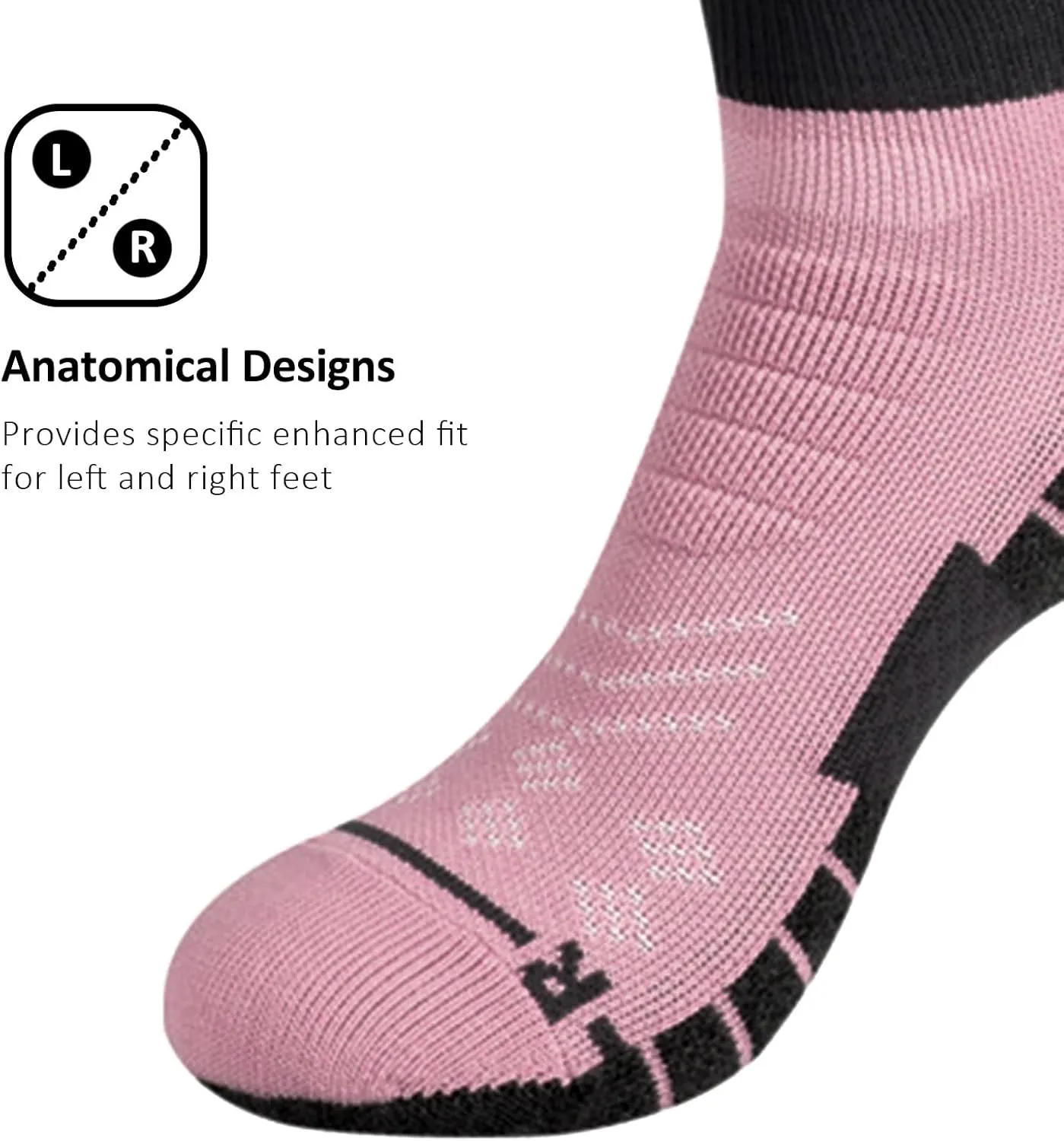 Athletic Compression Socks, Running Socks for Men Women, Moisture Wicking, Quick Dry for Yoga Running Trail Running