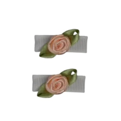 Baby Non Slip Hair Clip - Mini Rose (13 Colours)