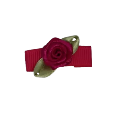Baby Non Slip Hair Clip - Mini Rose (13 Colours)