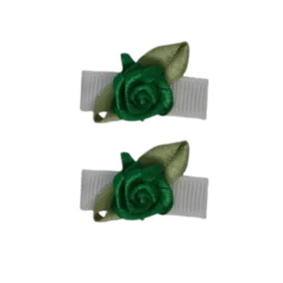 Baby Non Slip Hair Clip - Mini Rose (13 Colours)
