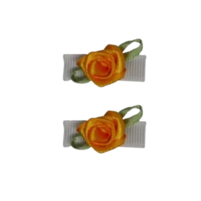 Baby Non Slip Hair Clip - Mini Rose (13 Colours)