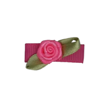 Baby Non Slip Hair Clip - Mini Rose (13 Colours)