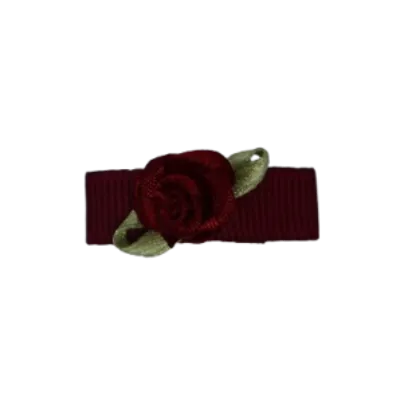 Baby Non Slip Hair Clip - Mini Rose (13 Colours)