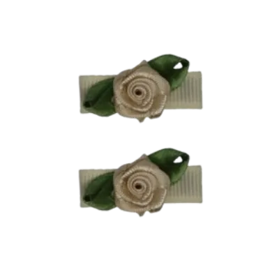 Baby Non Slip Hair Clip - Mini Rose (13 Colours)