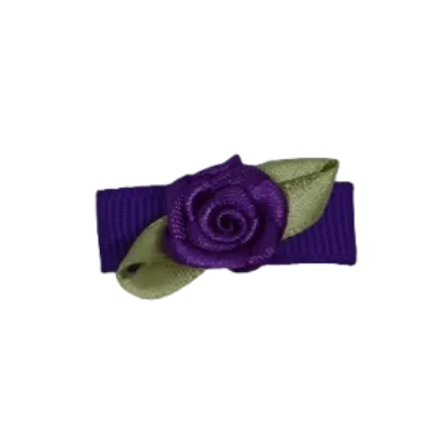 Baby Non Slip Hair Clip - Mini Rose (13 Colours)