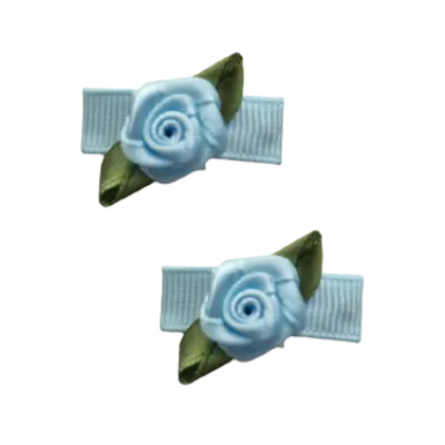 Baby Non Slip Hair Clip - Mini Rose (13 Colours)