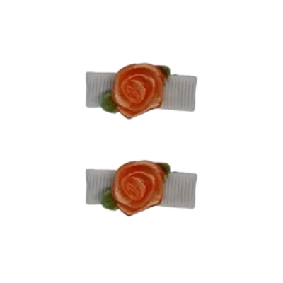 Baby Non Slip Hair Clip - Mini Rose (13 Colours)