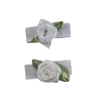Baby Non Slip Hair Clip - Mini Rose (13 Colours)