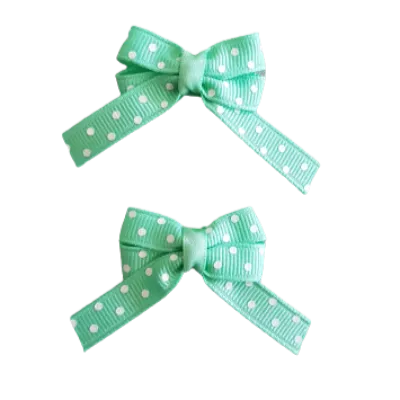 Baby Non Slip Hair Clip - Spots (28 Colours)