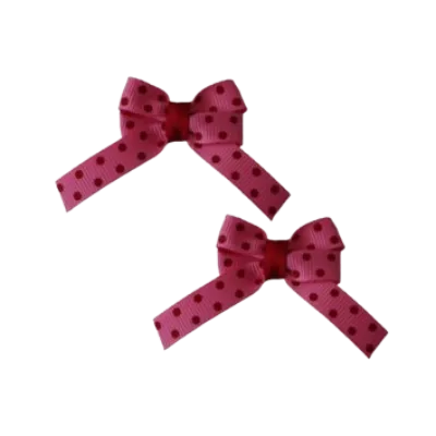 Baby Non Slip Hair Clip - Spots (28 Colours)