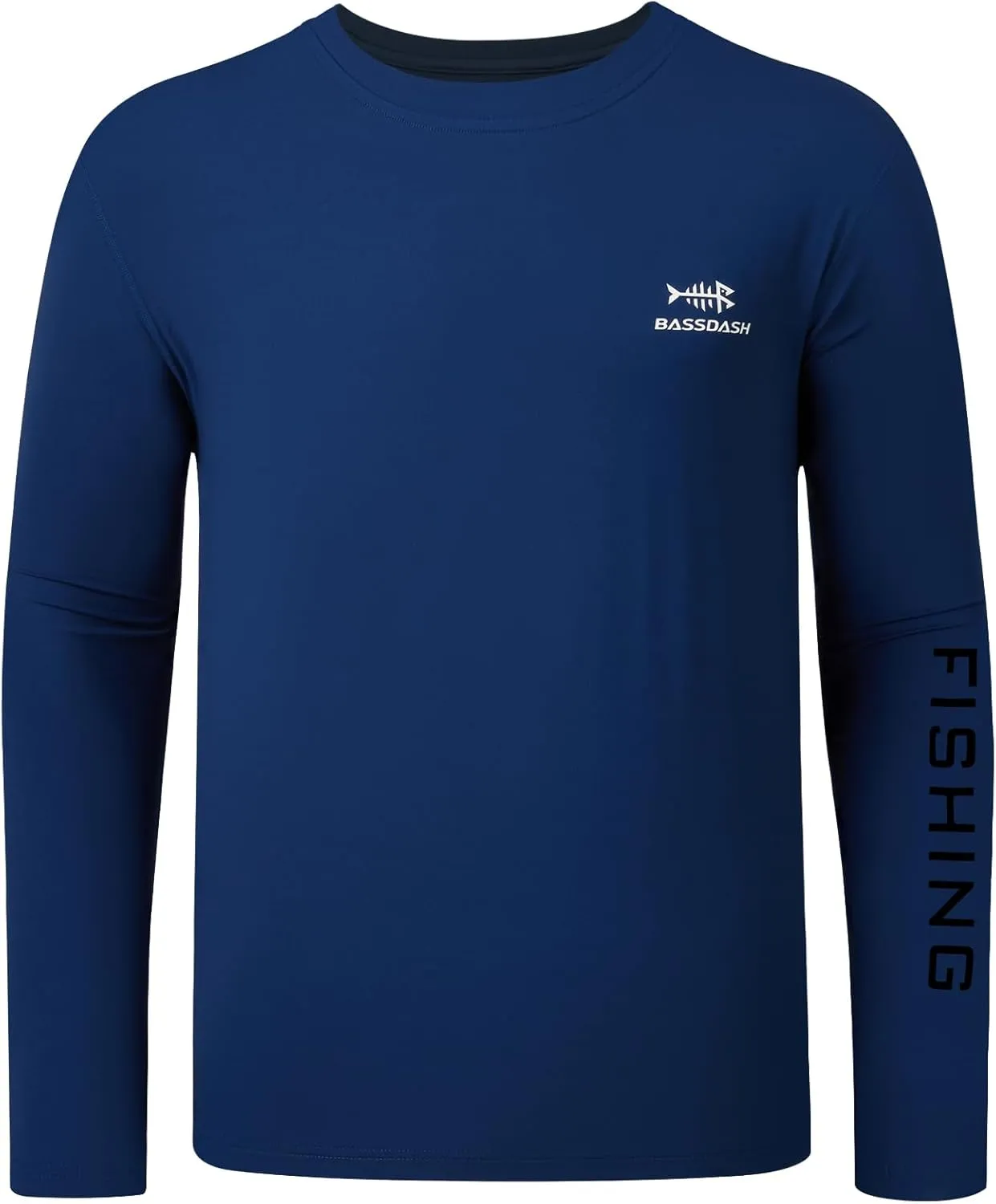 BASSDASH Men’s UPF 50  Sun Protection Long Sleeve Shirts Quick Dry Performance SPF UV Shirt for Outdoors Fishing Hiking FS31M