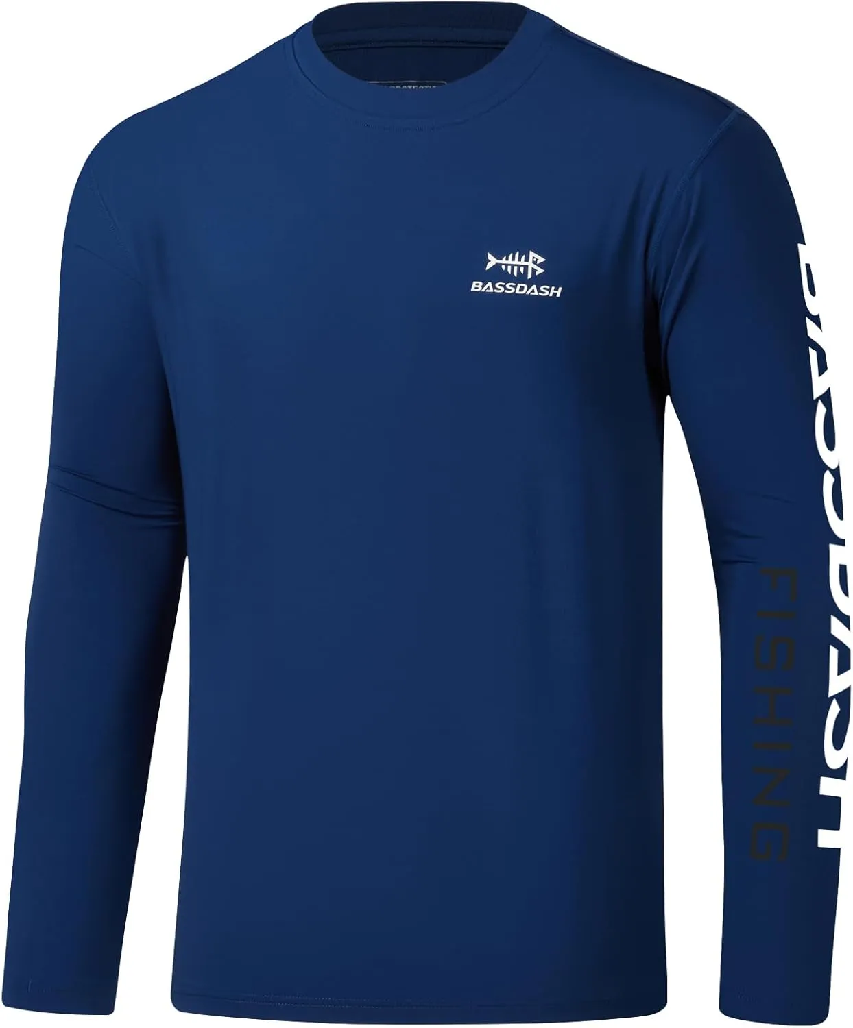 BASSDASH Men’s UPF 50  Sun Protection Long Sleeve Shirts Quick Dry Performance SPF UV Shirt for Outdoors Fishing Hiking FS31M