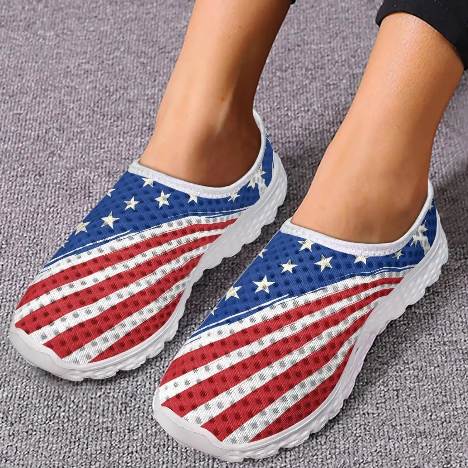 Belidome Slip On Sneakers Clipper Shoes for Women Men Casual Comfortable Walking Running Footwear