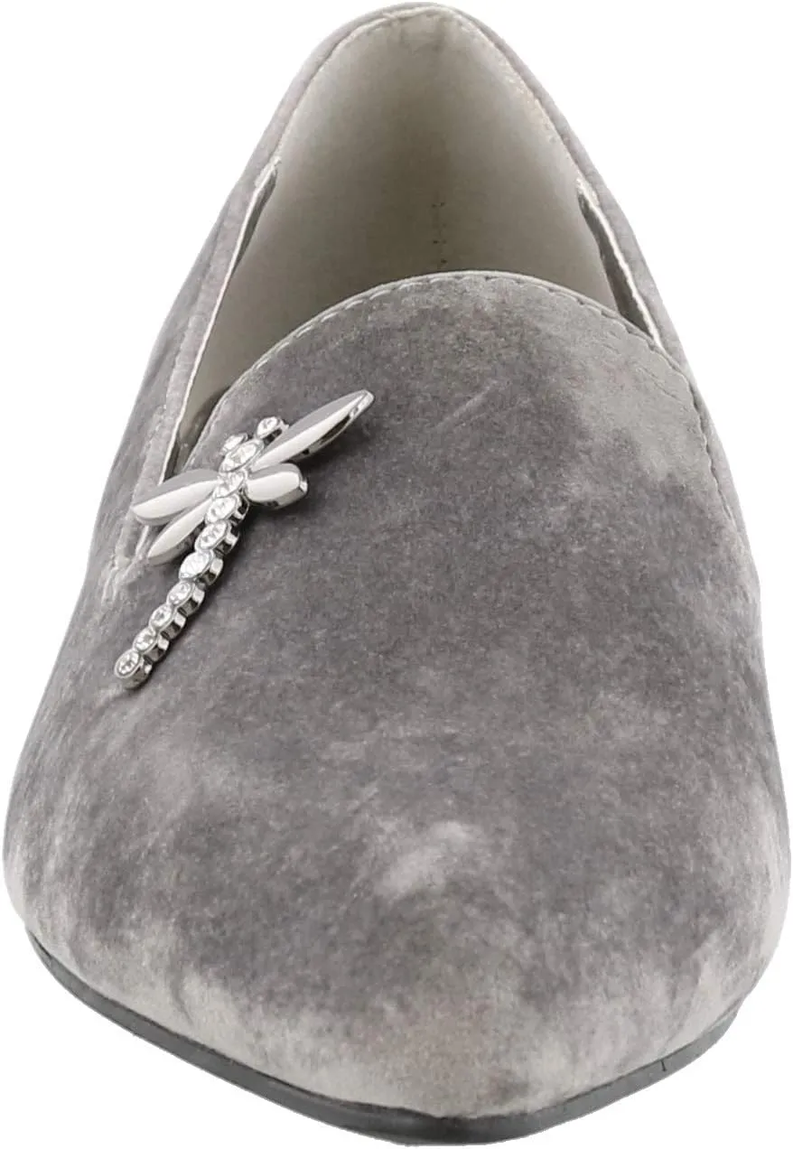Bellini Women's Dragonfly Black Velvet Flat
