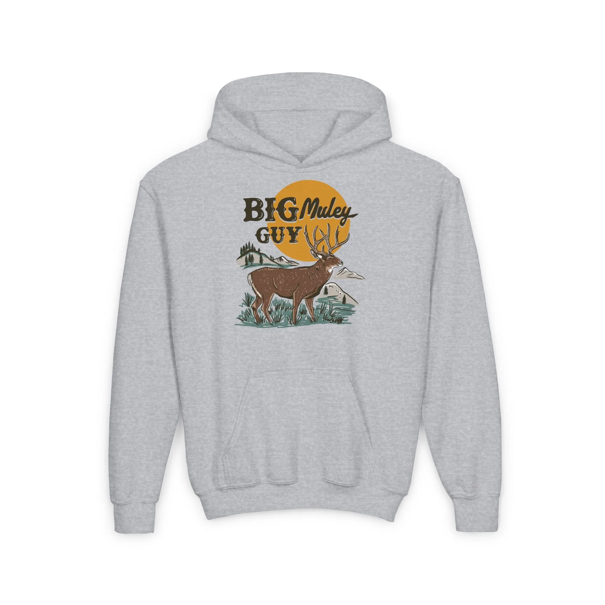 Big Mule Deer Guy Kids Hoodie