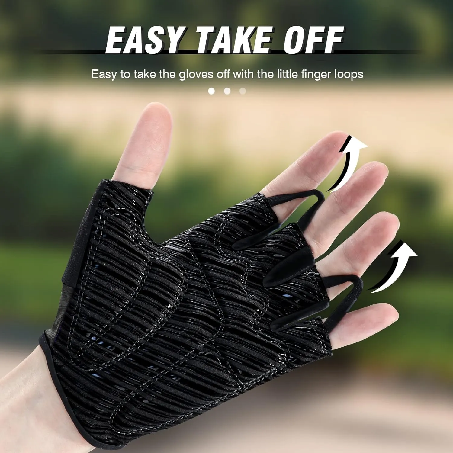 Bike Gloves Cycling Gloves Biking Gloves for Men Women with Anti-Slip Shock-Absorbing Pad,Light Weight,Nice Fit,Half Finger Bicycle Gloves