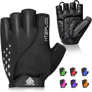 Bike Gloves Cycling Gloves Biking Gloves for Men Women with Anti-Slip Shock-Absorbing Pad,Light Weight,Nice Fit,Half Finger Bicycle Gloves