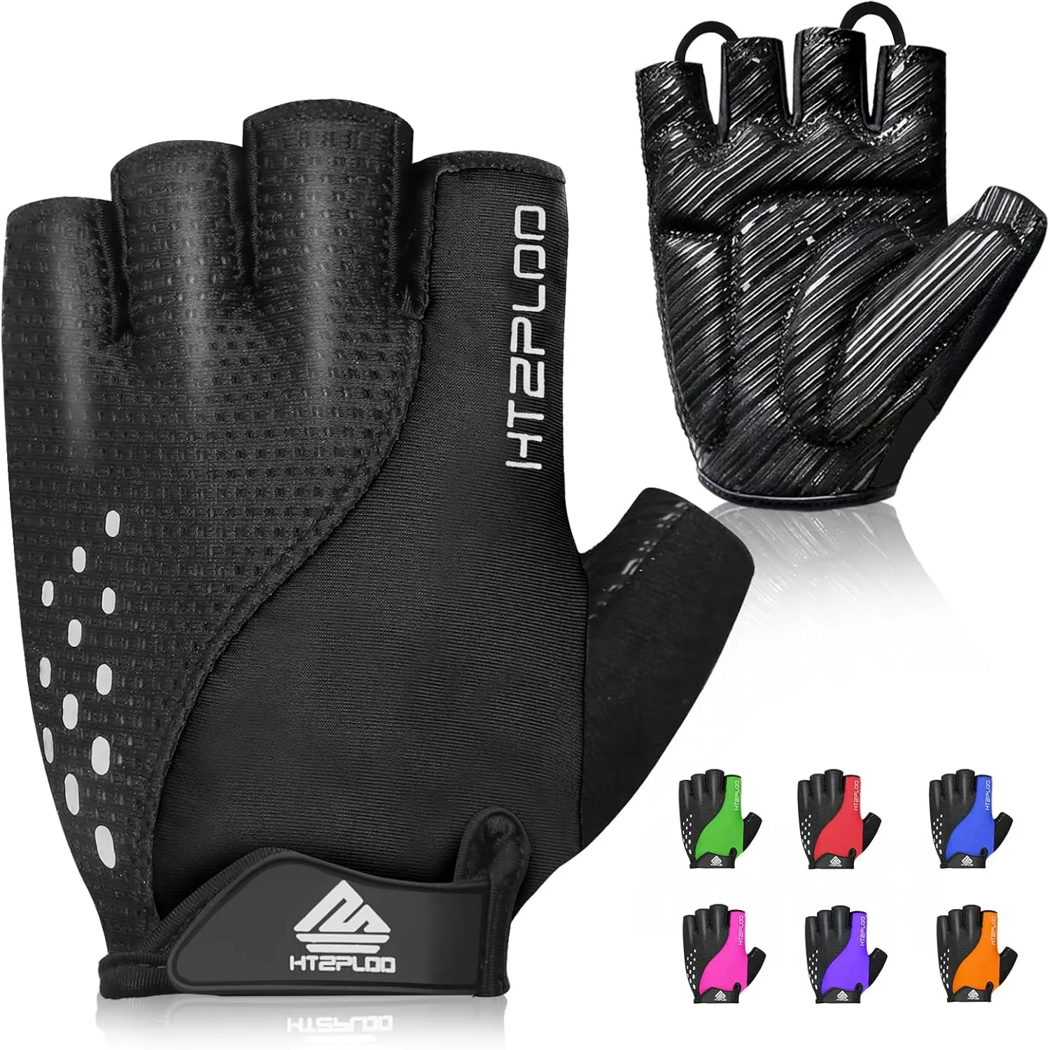 Bike Gloves Cycling Gloves Biking Gloves for Men Women with Anti-Slip Shock-Absorbing Pad,Light Weight,Nice Fit,Half Finger Bicycle Gloves