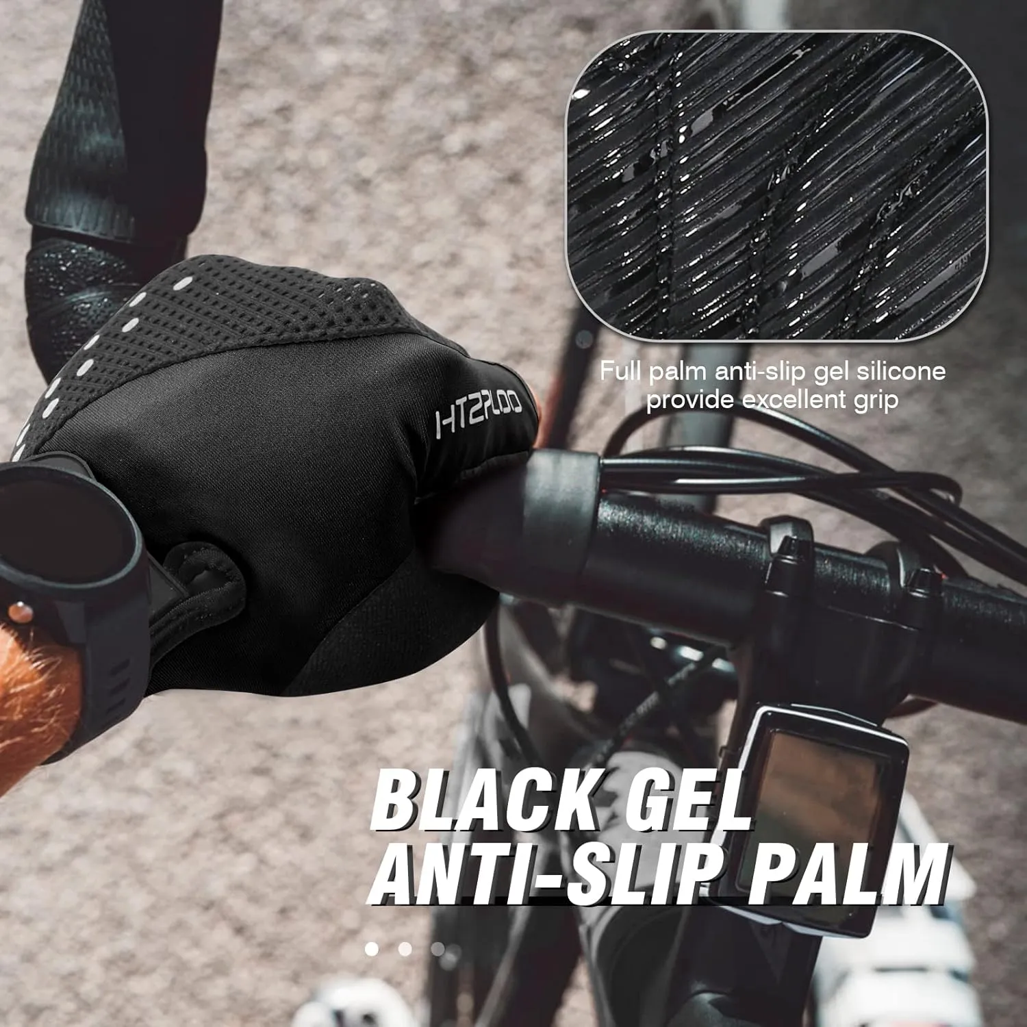 Bike Gloves Cycling Gloves Biking Gloves for Men Women with Anti-Slip Shock-Absorbing Pad,Light Weight,Nice Fit,Half Finger Bicycle Gloves