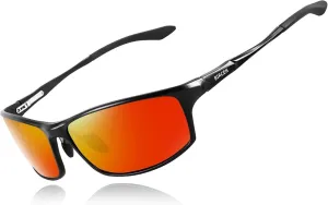 BIRCEN Polarized Mens Sunglasses: UV Protection Sports Shades for Men Women Sport Driving with Al-Mg Frame