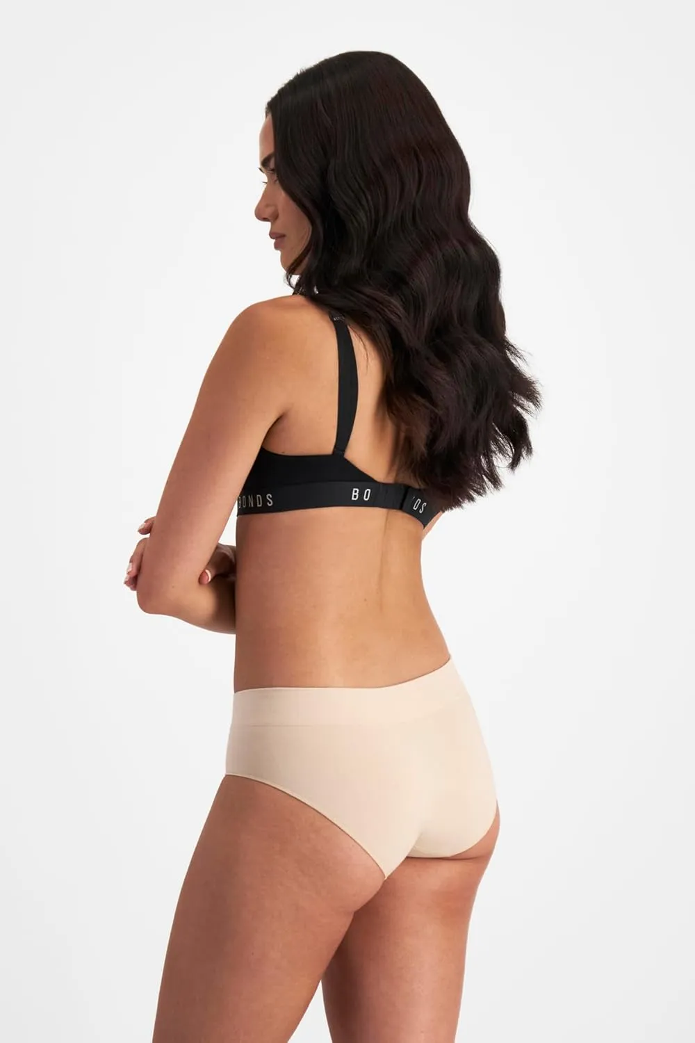 Bonds Seamless Invisi Brief Underwear in Cotton-Rich Blend for Women, 3-Pack