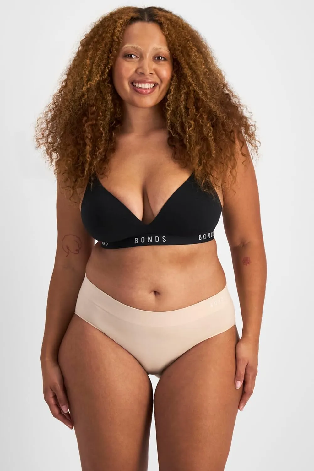 Bonds Seamless Invisi Brief Underwear in Cotton-Rich Blend for Women, 3-Pack