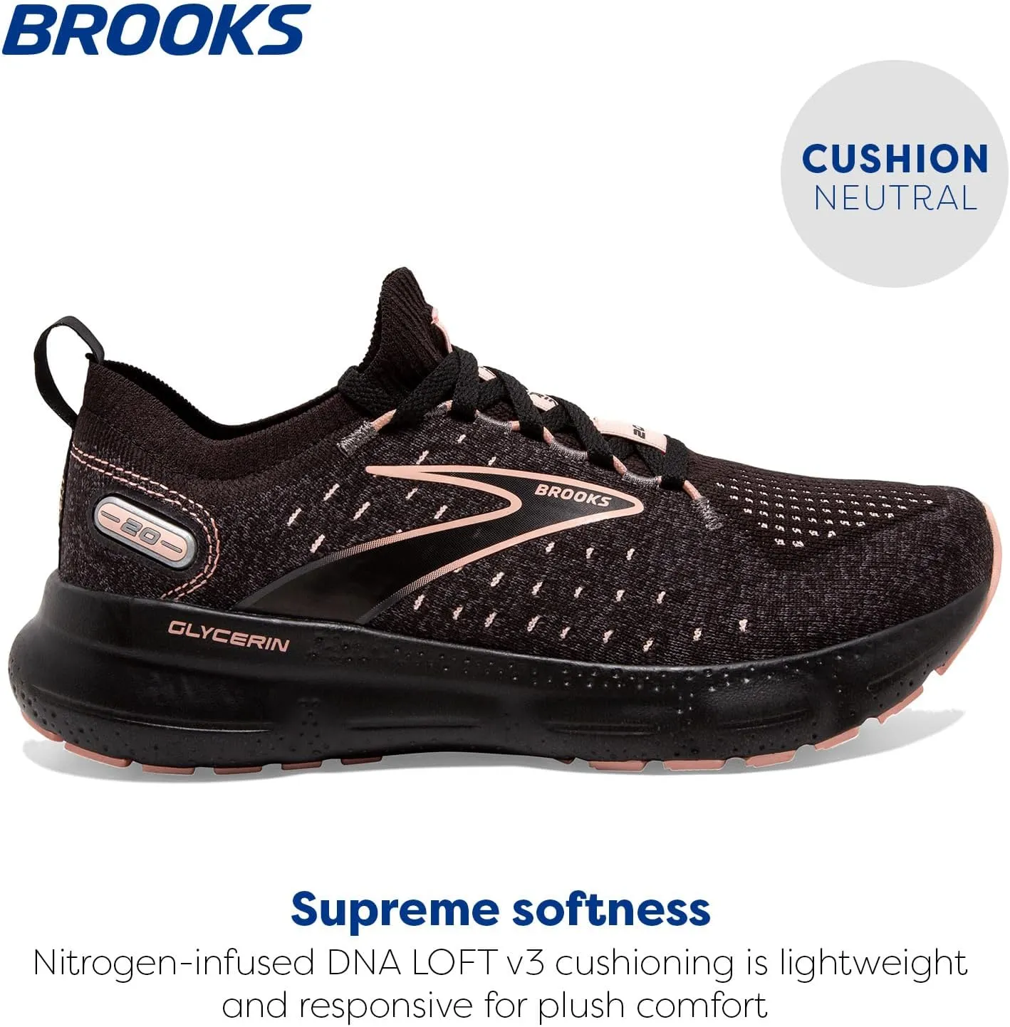 Brooks Women’s Glycerin StealthFit 20 Neutral Running Shoe