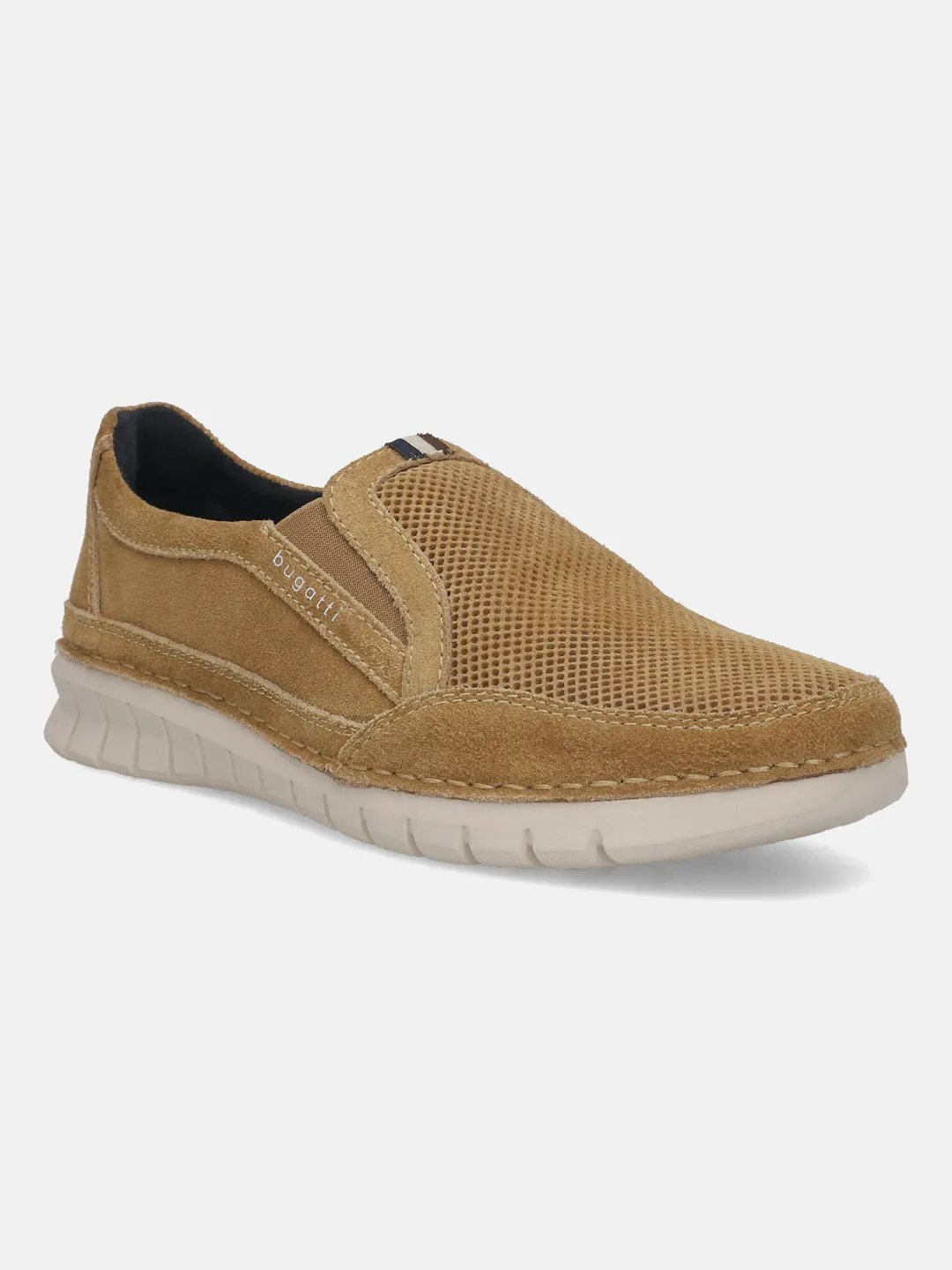 bugatti Cognac Premium Leather Slip-On