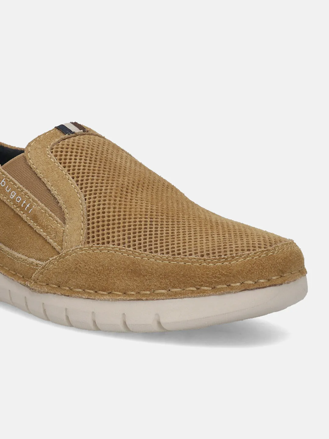 bugatti Cognac Premium Leather Slip-On