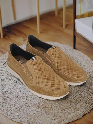 bugatti Cognac Premium Leather Slip-On