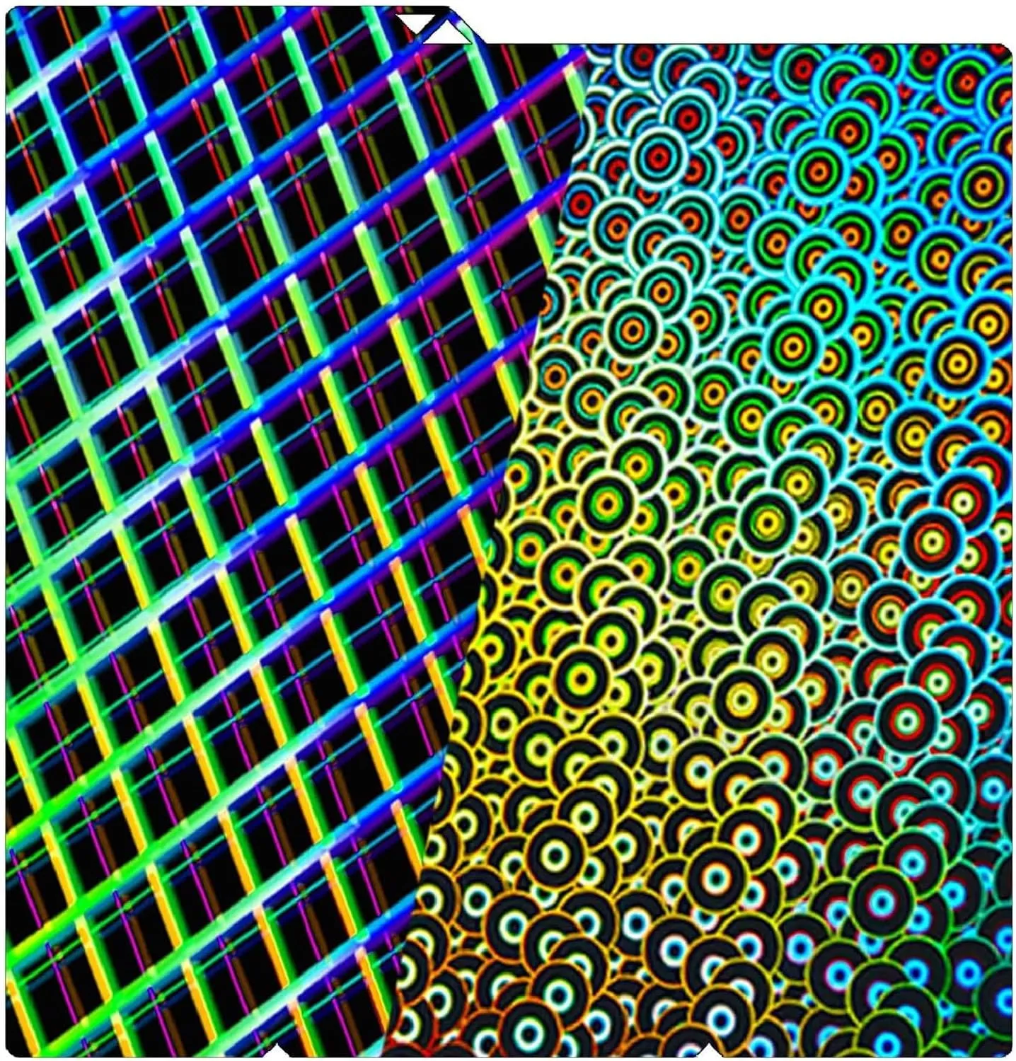 Build Plate Flexible Plate PEK Kaleidoscope Double Sided Removable Platform for Anycubic Kobra S1 264x276mm with Sky Net Texture for Anycubic Kobra S1