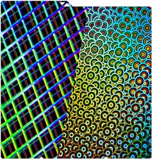 Build Plate Flexible Plate PEK Kaleidoscope Double Sided Removable Platform for Anycubic Kobra S1 264x276mm with Sky Net Texture for Anycubic Kobra S1