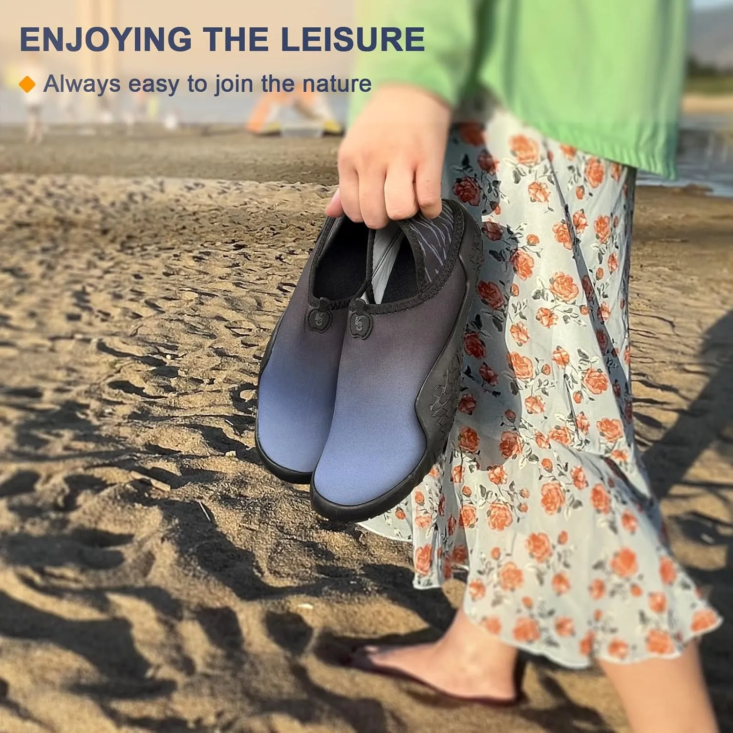 BULLIANT Water Shoes Men, Unisex Barefoot Aqua Shoes for Men Women Hiking Swimming Shoe