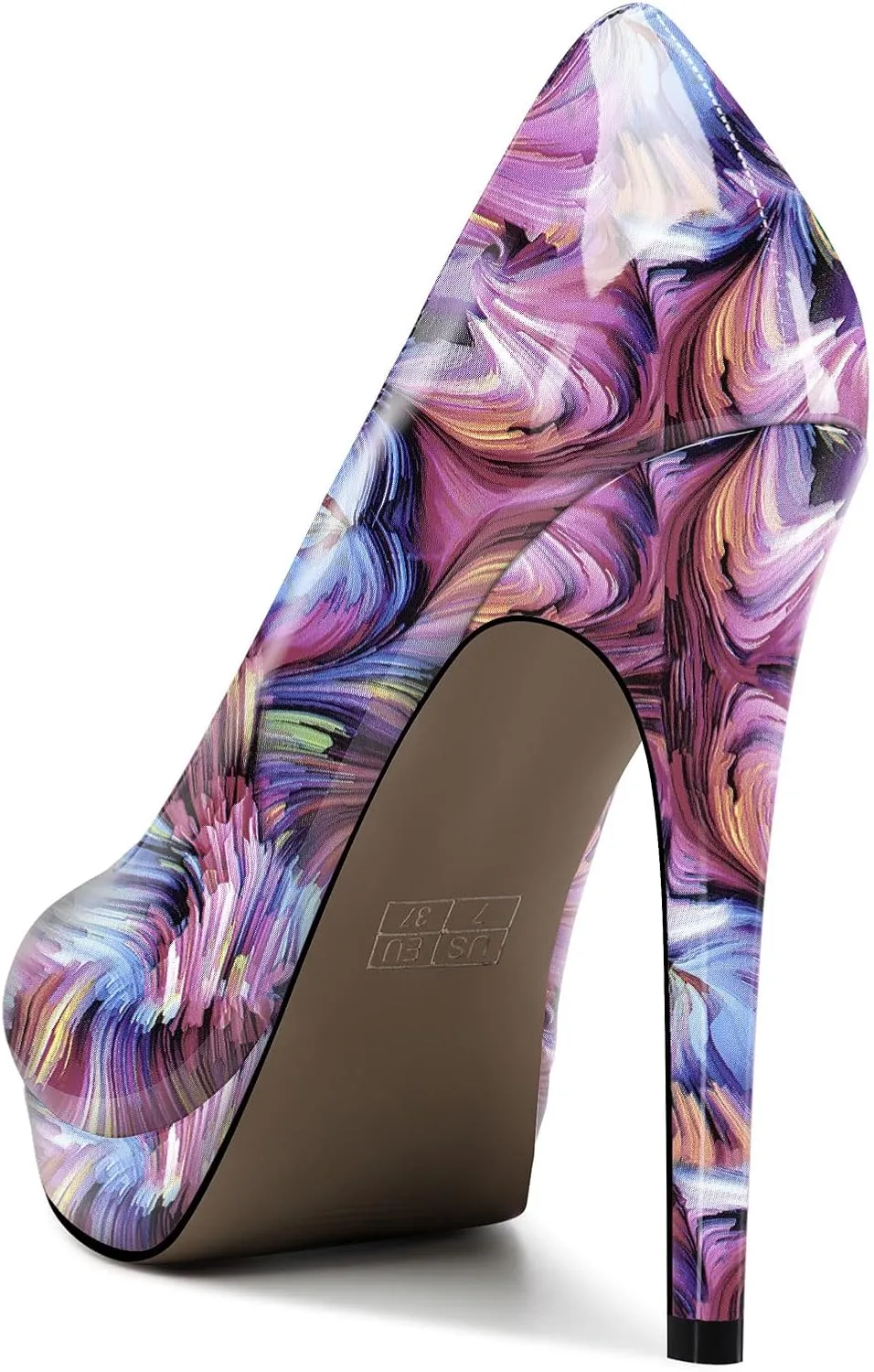 Castamere Womens High Heels Platform Pumps Slip-on Stilettos 12CM Heel Office Dress Shoes