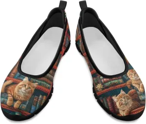 Casual Shoes for Women Trendy Slip On Sneakers Round Toe Flats for Women