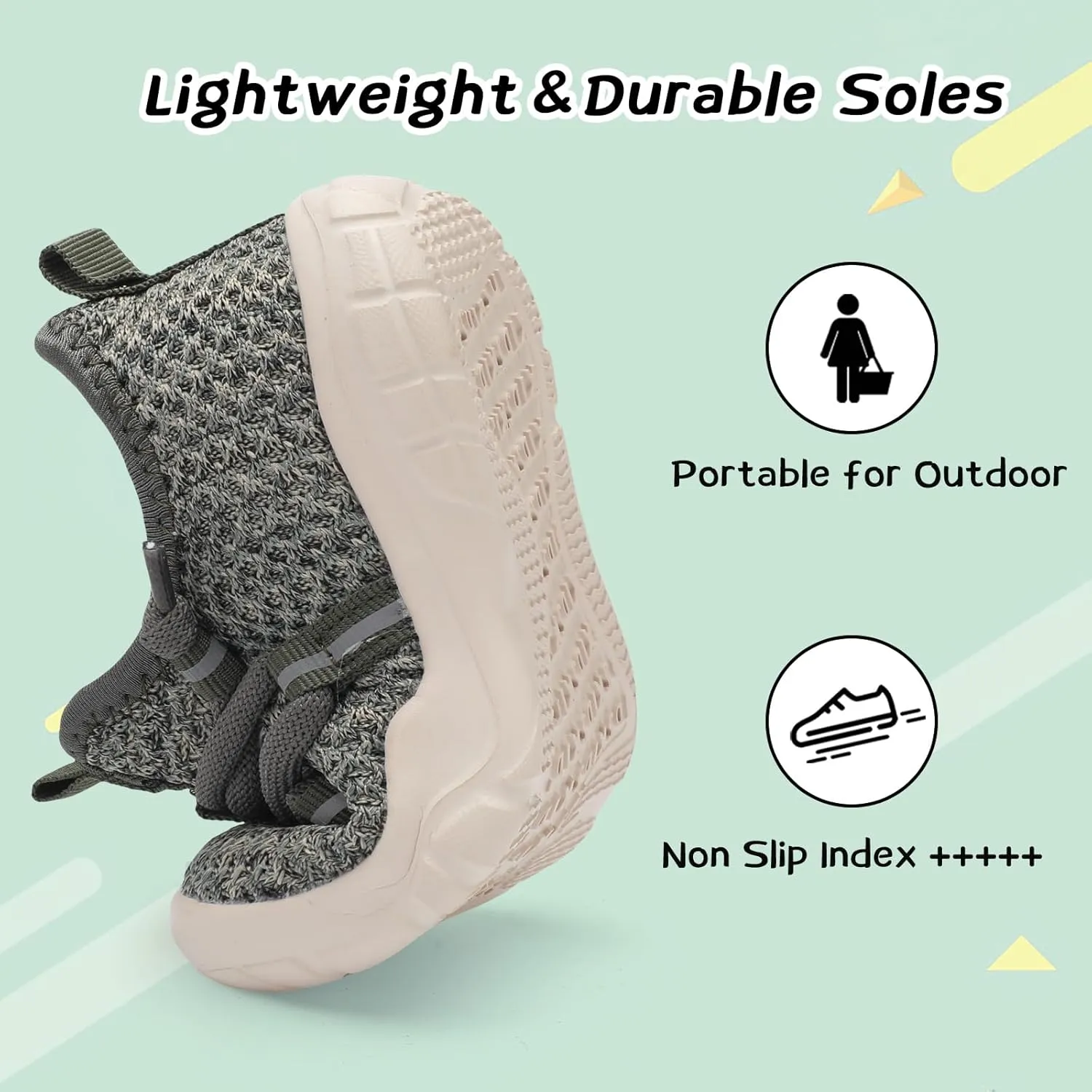 Centipede Demon Toddler Shoes Boys Girls Barefoot Shoes Kids Breathable Walking Running Shoe Slip on Sneakers Lightweight Outdoor Athletic Tennis Shoe