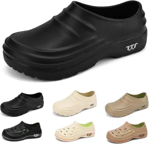Chef Shoes for Women Men, Unisex Non Slip Work Shoes, Slip Resistant Lightweight Waterproof Outdoor Armadillo Clogs